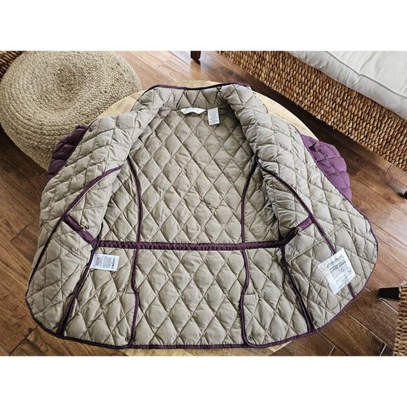 Eddie Bauer Goose Down Quilted Insulated Shirt Jacket Lightweight Womens Medium - Picture 10 of 11